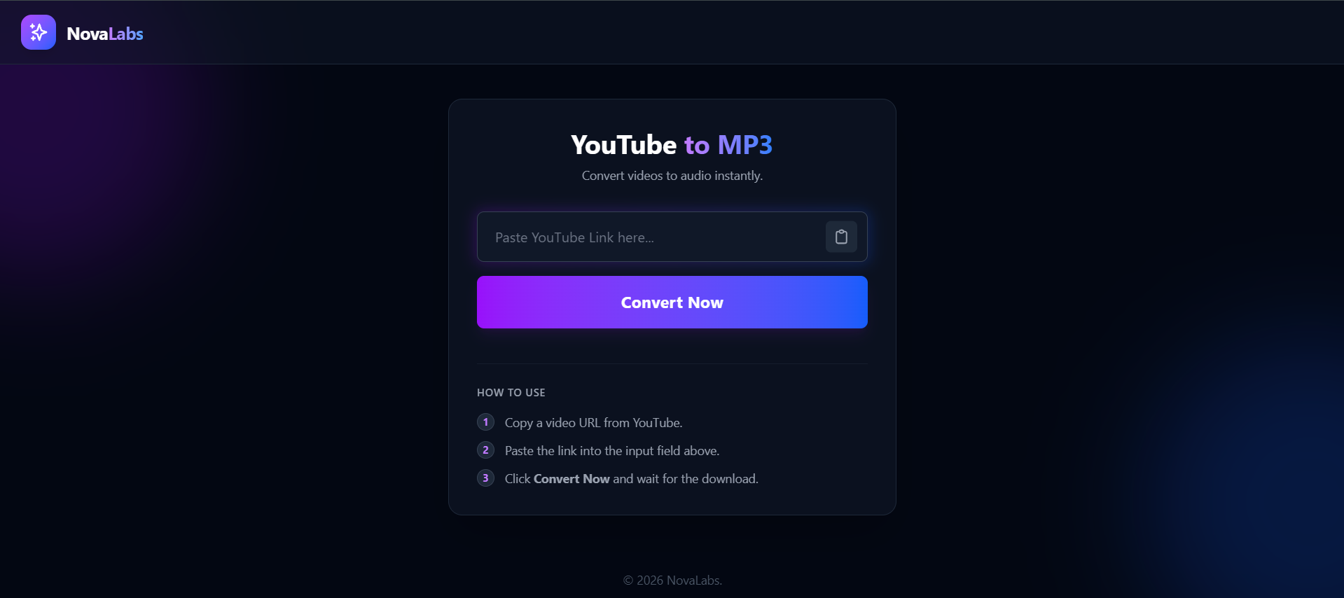 Youtube to MP3 Converter